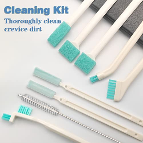 Small Household Cleaning Brushes,18 Pcs Crevice Brush for Hole, Gap, Corner, Space, Micro Crevice Scrub Cleaner Tool for Bottle, Keyboard, Window, Door Track - view 6