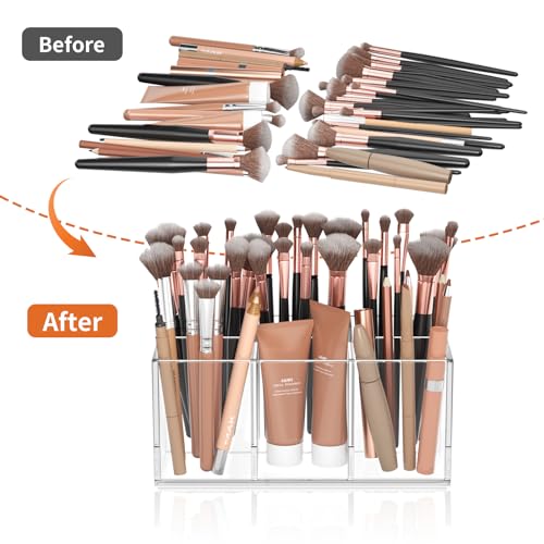 Clear Makeup Brush Holder Organizer - view 4