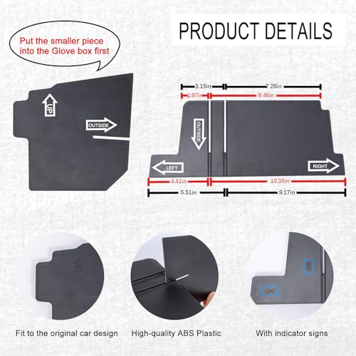 Glove Box Organizer Tray for 2025-2027 Toyota 4Runner Accessories - view 4