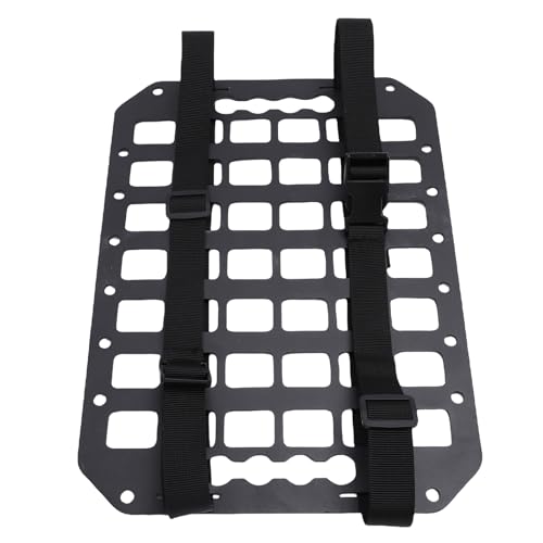 Car Seat Back Molle Panel Organizer Aluminum Modular Storage Panel Compatible with L Track Systems for Truck SUV RV Van Interior Organization 14 x 10 x 0.08 Inches - view 3