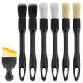 Car Detailing Brush Set for Interior & Exterior Cleaning, 7Pcs Ultra Soft to Hard Bristle Brushes for Dashboard, Leather, Wheels & Emblems, Auto Detailing Tools for Deep Car Care