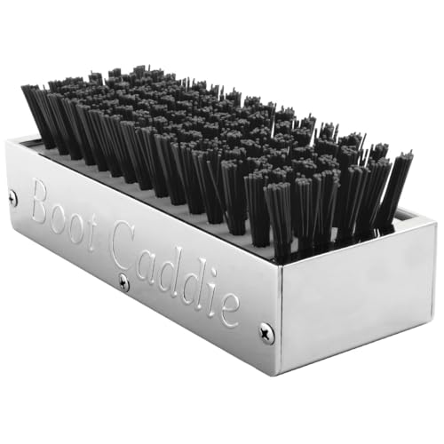 98990 Chrome Aluminum 7-1/2" (L) x 2-5/8" (H) x 3" (D) Boot Caddies Black Brush - view 4