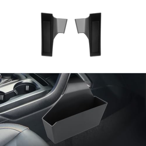 Center Console Hanging Organizer For 2024-2026 Ford Ranger - 2 Pcs Center Console Side Hanging Organizers Compatible with 2024-2026 Ranger Accessories - Premium TPE