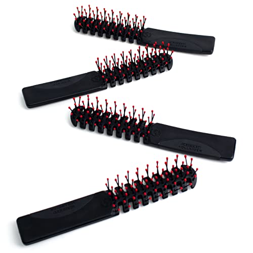 Static Free Volumizer Hair Brush - Blow Drying, Styling, and Detangling All Hair Types, Long, Short, Thick, Thin, Curly, Straight, and Wavy (Black) - view 6