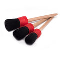 Premium Detail Brush for Wheels, Interior, Leather, Trim - Set of 3