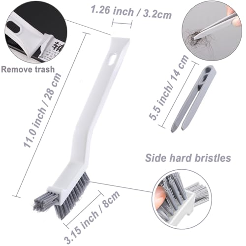 Cleaning Brush Kit, Flexible Drain Cleaning Brush, Drain Hair Removal Tool, Cleaner Brush for Bathroom, Toilet Rim, Sewer Drain, Tile Grout, Sink, Crevice, Pipe - view 6