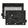 Black Cat Print Print Pencil Pouch for 3 Ring Binder Pencil Bags with Clear Window Pencil Case for Organization Office Supplies 2 Pack