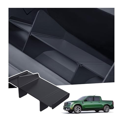 Glove Box Organizer Compatible with Ford Maverick 2026 2025 2024 2023 2022, Interior Accessories Glove Box Divider Compartment Storage Insert Tray for 2022-2026 Maverick, Black