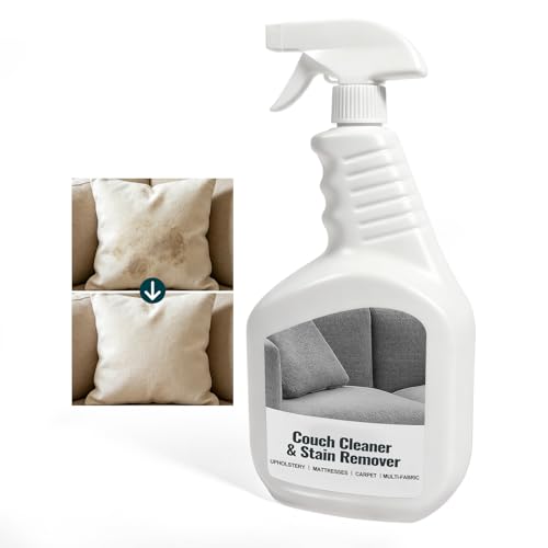Upholstery Cleaner for Couch Furniture: Strength Multi-Surface Stain Remover Spray for Carpet Spot - Pet-Safe Non-Toxic Quick-Drying for Fabric Sofas Rug Furniture Couches & Car Interiors