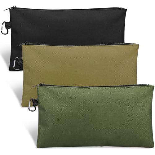 3 Pack Tool Bag Zipper Pouch, Premium Tool Pouch, Utility Storage Organizer