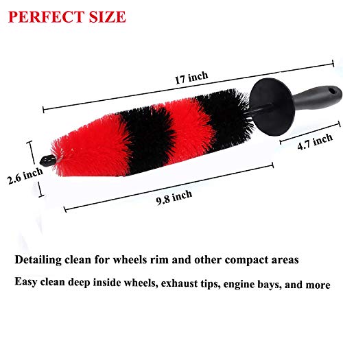 Car Wash Brush with Long Handle, Car Detailing Kit, Wheel Brush 7 Packs - view 2