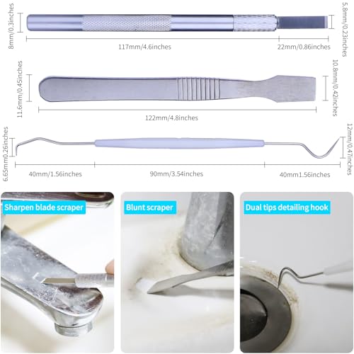Disposable Detail Cleaning Brush for Tight Spaces, Detail Gap Crevice Cleaning Tool Set, Toilet Bowl Corner Hinge Scrubber, Stick Cleaner for Window Track, Door Grooves, Vent Fan, Stove, Keyboard - view 4