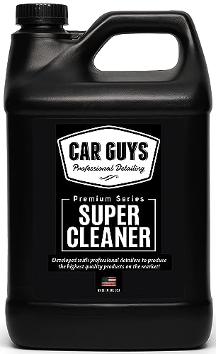 Super Cleaner 1 Gallon Refill | Effective Car Interior Cleaner | Leather Car Seat Cleaner | Stain Remover for Carpet, Upholstery, Fabric, and Much More! | 1 Gallon (Sprayer Not Included)