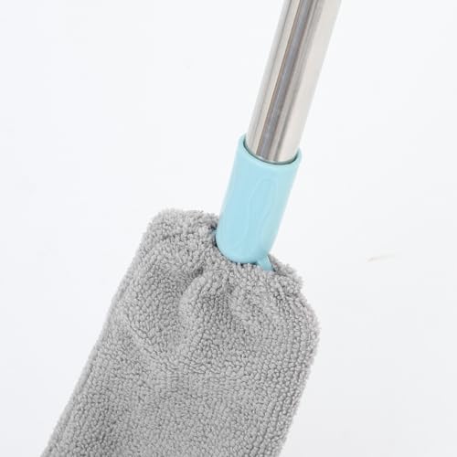 Extendable Microfiber Duster with Retractable Brush for Cleaning High Ceilings, Furniture Gaps, and Ceiling Fans – Lightweight Electrostatic Dust Remover for Home and Bed Cleaning - view 3
