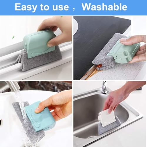 Deep Clean Brush Set Crevice Cleaning Brush Window Groove Cleaner Tools Kit for Small Spaces, Sliding Door, Shutter, Air Conditioner, Bathroom/Shower, Blinds, Vents - view 2
