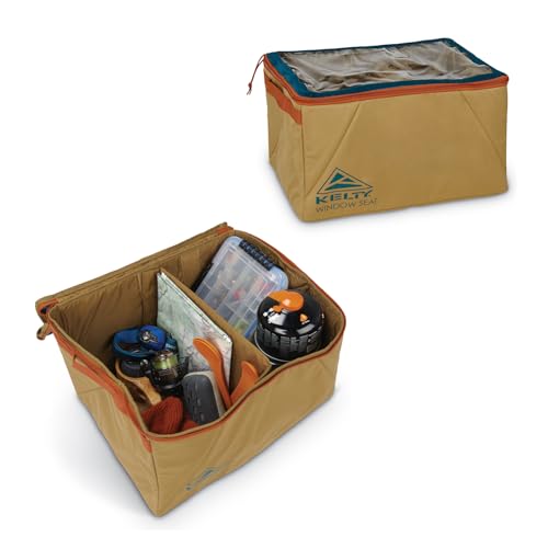 Window Seat Camping Organizer – Car Storage + Clear Lid Gear Bin