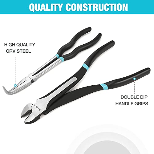 4 PCS Extra Long Needle Nose Pliers Set, Premium CRV Steel - view 2