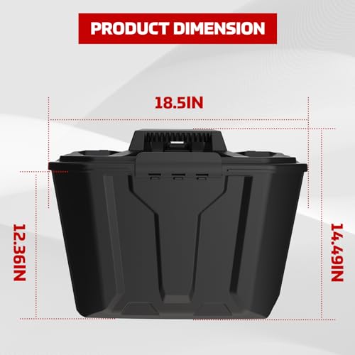 Can Am Defender Removable Storage Bin, Passenger Underseat Storage Box Compatible with HD5/HD8/Max HD8/HD10/Max HD10 2016-2024,Replace OEM #715003314 - view 6