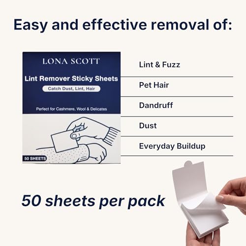 Lint Remover & Lint Roller in a Pad - Travel Friendly for Clothes, Travel, Pet Hair Remover, Dust Remover & Dandruff Remover - view 4