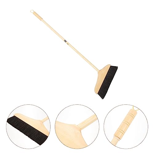 Broom Horse Hair Soft Bristle Wooden Handle Angle Broom Hair Removal Sweeper Carpet Cleaning Brush Floor Sweeping Broom - view 6