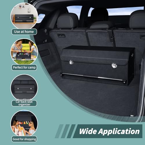 Car Trunk Organizer Leather Car Storage Organizer with Lid Car Organizer - view 5