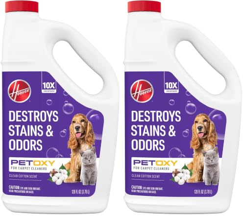 PowerScrub Elite Pet Upright Carpet Cleaner Machine, Lightweight Deep Cleaning Shampooer Machine with Pet Tool and Hose, Pair Carpet Cleaner Solution (Pack of 2)