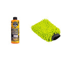 CWS_104_16M Car Wash Starter Bundle - Concentrated Bug and Tar Remover Car Wash Soap, 16 oz + Green Chenille Wash Mitt (2 Items) Works on Cars, Trucks, SUVs, RVs & More