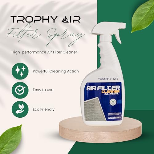 HVAC Filter Cleaner 32 Oz Spray Bottle Filter Cleaner and Refresher; Restores Home Air Filter Performance - view 2