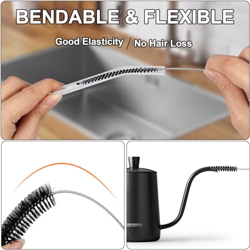 12 Pcs Straw Cleaner Brushes Set, 8.2 Inch Nylon Cleaning Brush - view 4