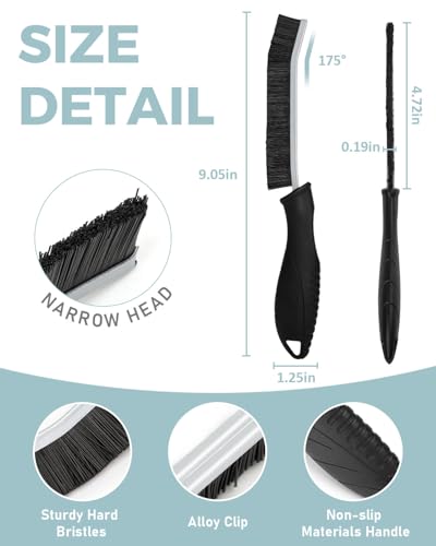 Cleaning Brush - Hard Bristle Crevice Cleaning Brush, Multifunctional Gap Scrub Brush, Kitchen Essentials, Bathroom Cleaner Tools for Household Use, Home, Window, Toilet, Stove - view 5