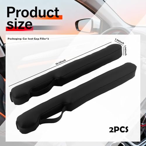 2026 Latest 2PCS Upgraded Car Seat Gap Filler with Fixing Ring,Elastic Car Gap Filler to Avoid Dropping Cell Phones/Keys,Essential Cars Gaps Seat Fillers Cars Accessories - view 2