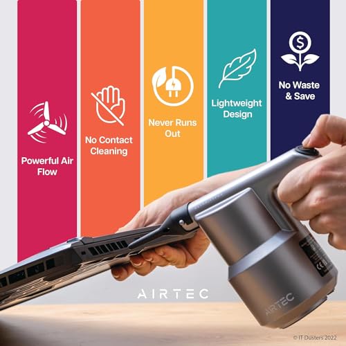 AirTec Ultra Electric Air Duster Blower for PC, Laptop, Console, Electronics and Home Cleaning, Environmental Alternative to Spray air can Duster Keyboard Cleaner (Type 3) - view 3