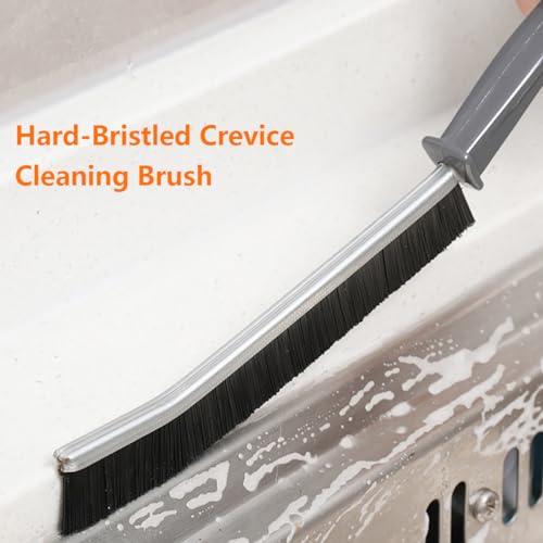 3Pcs Crevice Cleaning Brush, 2024 New Multifunctional Gap Cleaning Brush Tool, Bathroom Kitchen Gap Brush, Grout Cleaner Brush Hard Bristle Crevice Cleaning Brush - view 2
