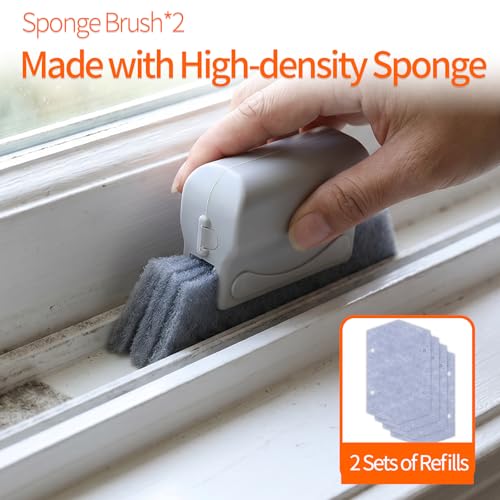 16PCS Crevice Cleaning Brush Set - Multi-Purpose Grout Cleaner Brush for Deep Cleaning Gap, Hard Bristle Scrub Brushes Tools, Cleaning Supplies for Household Use,Window, Kitchen, Bathroom - view 4