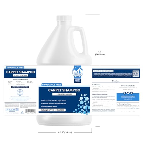 Carpet Shampoo, Pet Stain & Odor Remover, Enzyme Carpet Cleaner for Dog & Cat Urine, Deep Cleaning Solution, Value Size, 128 oz - view 2