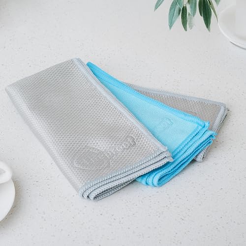 Streakless Microfiber Eco Cleaning Cloth Set - Effortlessly Cleans Stainless, Glass & Stone With Only Water - 3 Pack Set - view 7