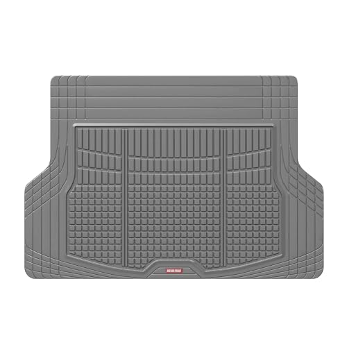 FlexTough Rear Cargo Mat – Heavy-Duty Trimmable Car Trunk Mat for Back of SUV, Universal Rear Cargo Liner for SUV, Flexible Trunk Liner, Automotive Floor Mats & Cargo Liners (Gray)