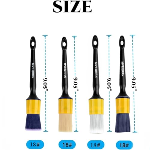 4 Pcs Car Detailing Brush Set, Boars Hair Car Detailing Brushes - view 2