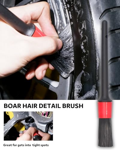 PRO Choice 4 Pack Wheel Cleaning Brush Kit for Tire & Rim Detailing - view 5