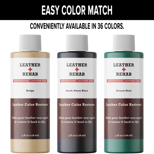 Leather Color Restorer - Navy Blue - Repair Couch, Car Seat, Furniture, Sofa, Bag, Shoes and Vinyl - 4 oz. - view 5