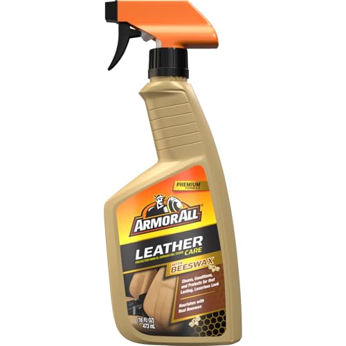 Car Leather Cleaner Spray with Beeswax, 16 Fl Oz