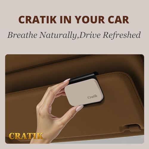 Car Air Freshener - Stone Air Freshener - Car Odor Eliminator for Visor Clip- Natural Scent Starter Kit, Vehicle Scent Diffuser for Cabin, Truck & SUV-Pack of 3 (Teak-Amber-Open Air)-CLIP INCLUDED - view 2