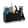 Large Electric Toothbrush Holder - 8 Slots with Quick-Dry Diatomite Base, Fits Sonicare & All Major Brands, Bathroom Countertop Organizer (Black)