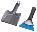 92034 AutoSpa Grip Tech Deluxe Dust Pan with Heavy Duty Brush, Silver