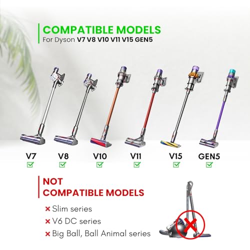 Replacement Attachments for Dyson V7 V8 V10 V11 V15 - Vacuum Accessories for Home and Car Cleaning - view 2
