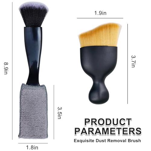 3 Pack Car Interior Detail Dust Brush, Microfiber Duster Brush, Feather Duster, Car Interior Detailing Brush, Cleaning Duster for Car Interior, Air Vents, Computer, Keyboard - view 4