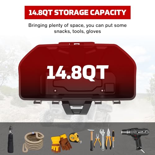 Can Am Defender Removable Storage Bin, Passenger Underseat Storage Box Compatible with HD5/HD8/Max HD8/HD10/Max HD10 2016-2024,Replace OEM #715003314 - view 3