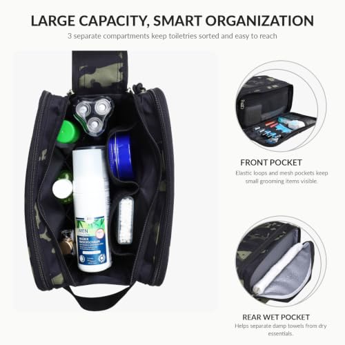 Toiletry Bag for Men - Extra Large Tactical Dopp Kit for Travel - view 3
