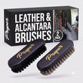 Leather and Alcantara Brush Set for Detailing Leather Seats, Steering Wheels | 2-Pack