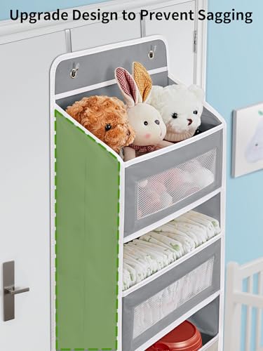 Over the Door Organizer for Bedroom, Pantry, Bathroom, 5 Shelf Grey - view 5